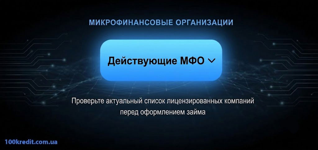 Действующие МФО